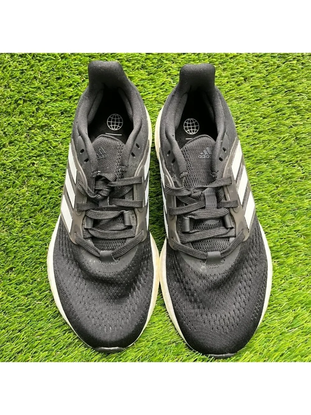 Adidas PureBoost 22 Mens Size 6 Black White Athletic Running Shoes Sneakers